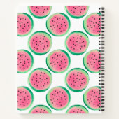 Carnet Recettes familiales personnalisées avec pastèques (Dos)