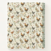 Carnet recettes familiales photo ferme coosters poules (Dos)