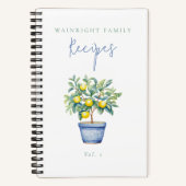 Carnet Recettes familiales Potées de citronniers (Recto)