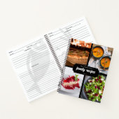 Carnet Recettes familiales traditionnelles 4 Photo Collag (Intérieur)