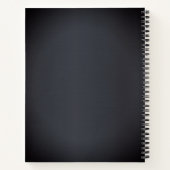 Carnet Recettes favorites de la famille moderne Bleu fonc (Dos)