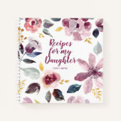 Carnet Recettes florales pour ma fille Keepsaké (Devant)