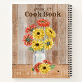 Carnet Recettes Gerber Daisy En Mason Jar (Dos)