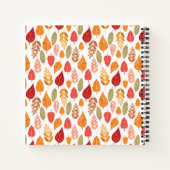 Carnet Recettes Motifs Feuilles Automne (Dos)