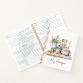 Carnet Recettes personnalisées 3 Classeur à anneaux (Intérieur)