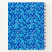 Carnet Recettes personnalisées Géométrie Flocon de neige, (Dos)