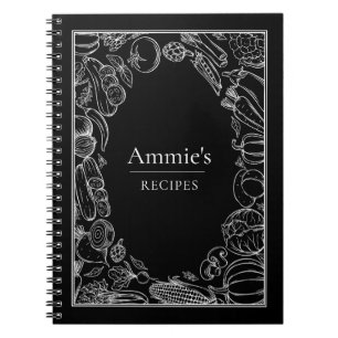 Carnet Recettes Personnalisées Illustration Légumes