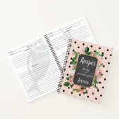 Carnet Recettes personnalisées pour ma petite-fille rose (Intérieur)