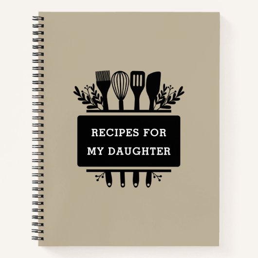Carnet Recettes Pour Ma Fille Cuisine De Cuisson Recette (Devant)