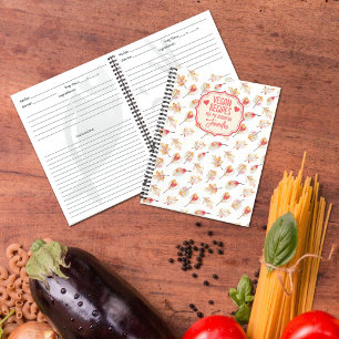 Carnet Recettes végétaliennes personnalisées pour ma fill
