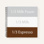 Carnet Recipe cappuccino | design (Devant)