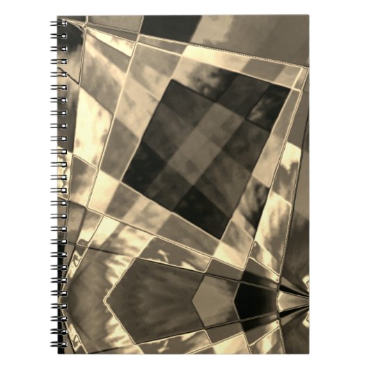 Carnet Rectangle incliné et frisé superposé (Devant)
