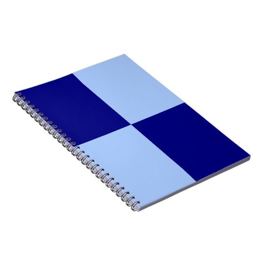 Carnet Rectangles bleu clair et bleu foncé (Côté Droit)