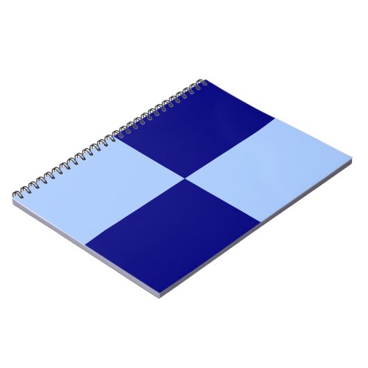 Carnet Rectangles bleu clair et bleu foncé (Côté gauche)