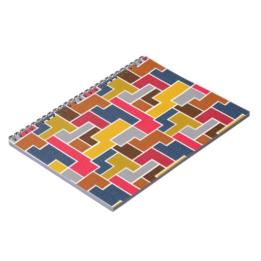 Carnet rectangles colorés (Côté gauche)