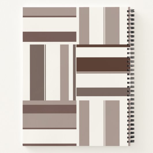 Carnet Rectangles de blocs de couleurs géométriques - Bro (Dos)