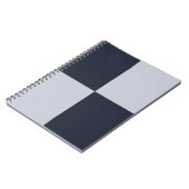 Carnet Rectangles marine et gris (Côté gauche)