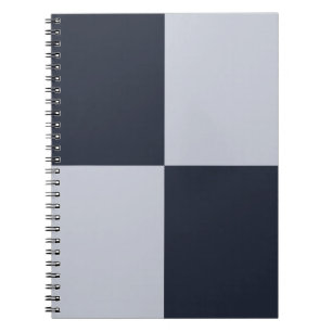 Carnet Rectangles marine et gris