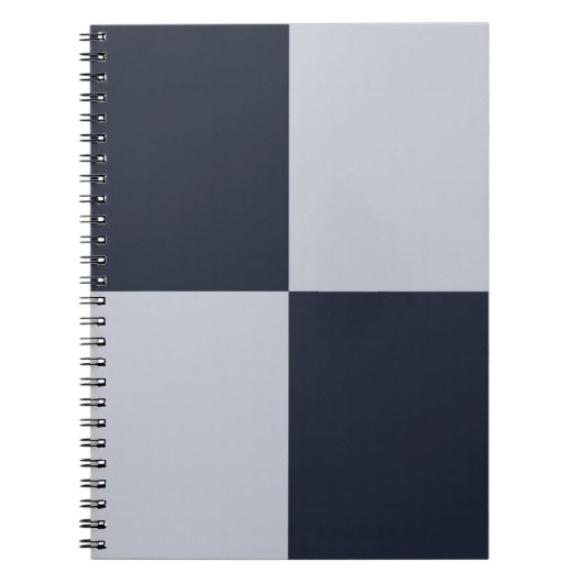 Carnet Rectangles marine et gris (Devant)