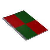 Carnet Rectangles rouge et vert (Côté Droit)