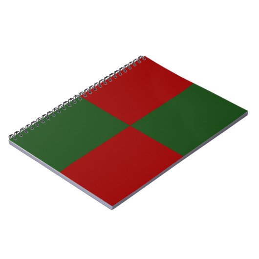 Carnet Rectangles rouge et vert (Côté gauche)
