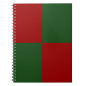 Carnet Rectangles rouge et vert (Devant)
