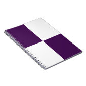 Carnet Rectangles royales violettes et blanches (Côté Droit)