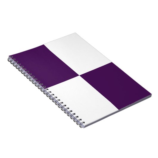 Carnet Rectangles royales violettes et blanches (Côté Droit)
