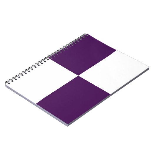 Carnet Rectangles royales violettes et blanches (Côté gauche)