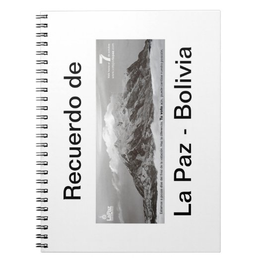 Carnet recuerdo de Las Paz (Devant)