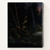 Carnet Récupérateurs du Labrador pendant une nuit illumin (Dos)