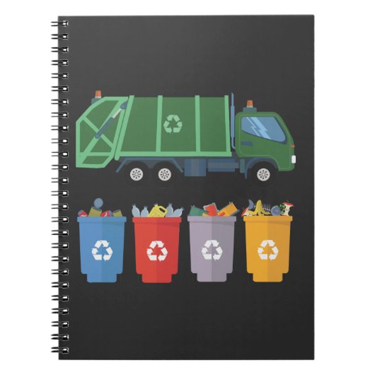 Carnet Recyclage des ordures pour camions à ordures pour  (Devant)
