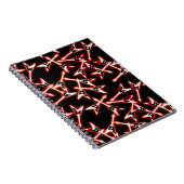 Carnet Red and Black Heavy Metal Electric Guitar Pattern (Côté Droit)
