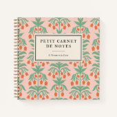 Carnet Red Bellflower (Devant)