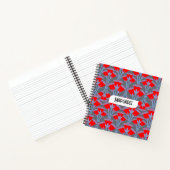 Carnet Red Bellflower Name Personalized Cute Notebook (Intérieur)