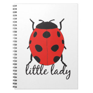 Carnet Red & Black Baby Ladybug mignon Red Ladybug Insect