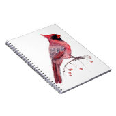Carnet Red Cardinal Bird (Côté Droit)