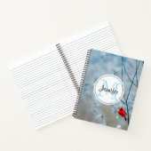 Carnet Red Cardinal dans Winter Nature Photo de Christmas (Intérieur)