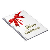 Carnet Red Christmas Bow (Côté Droit)