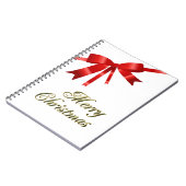 Carnet Red Christmas Bow (Côté gauche)