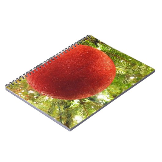 Carnet Red Christmas Ornament Bauble  (Côté gauche)