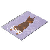 Carnet Red Doberman Pinscher (Côté gauche)