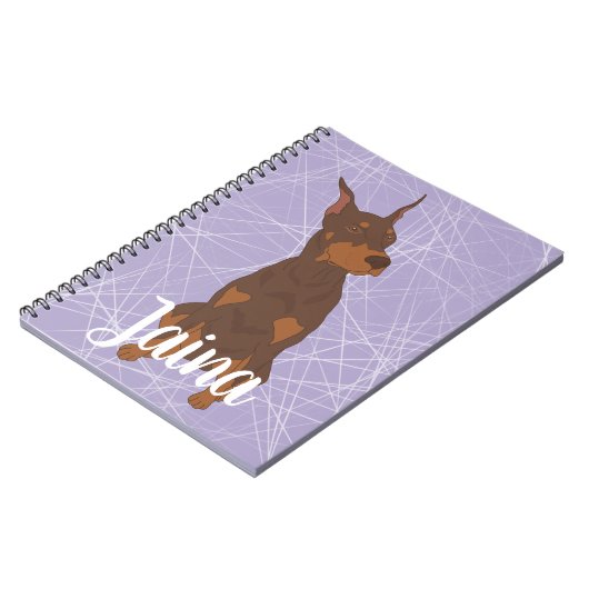 Carnet Red Doberman Pinscher (Côté gauche)