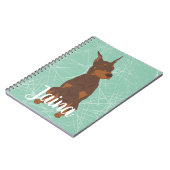 Carnet Red Doberman Pinscher (Côté gauche)