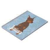 Carnet Red Doberman Pinscher (Côté gauche)