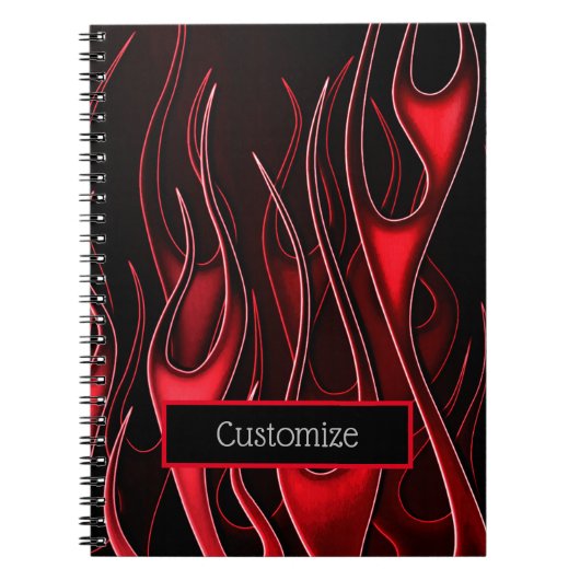 Carnet Red Flames (Devant)