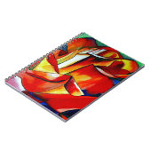 Carnet Red France Libre rose aquarelle art (Côté gauche)
