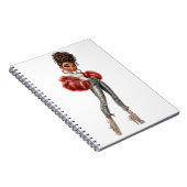 Carnet Red Fur Glam Girl Spiral Photo Notebook (Côté Droit)