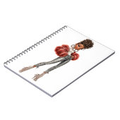 Carnet Red Fur Glam Girl Spiral Photo Notebook (Côté gauche)