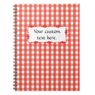 Carnet Red Gingham Check Pattern